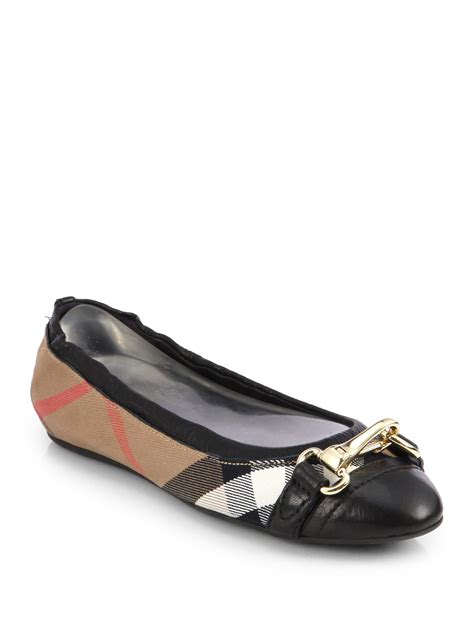 women's burberry flats|burberry ballerina flats sale.